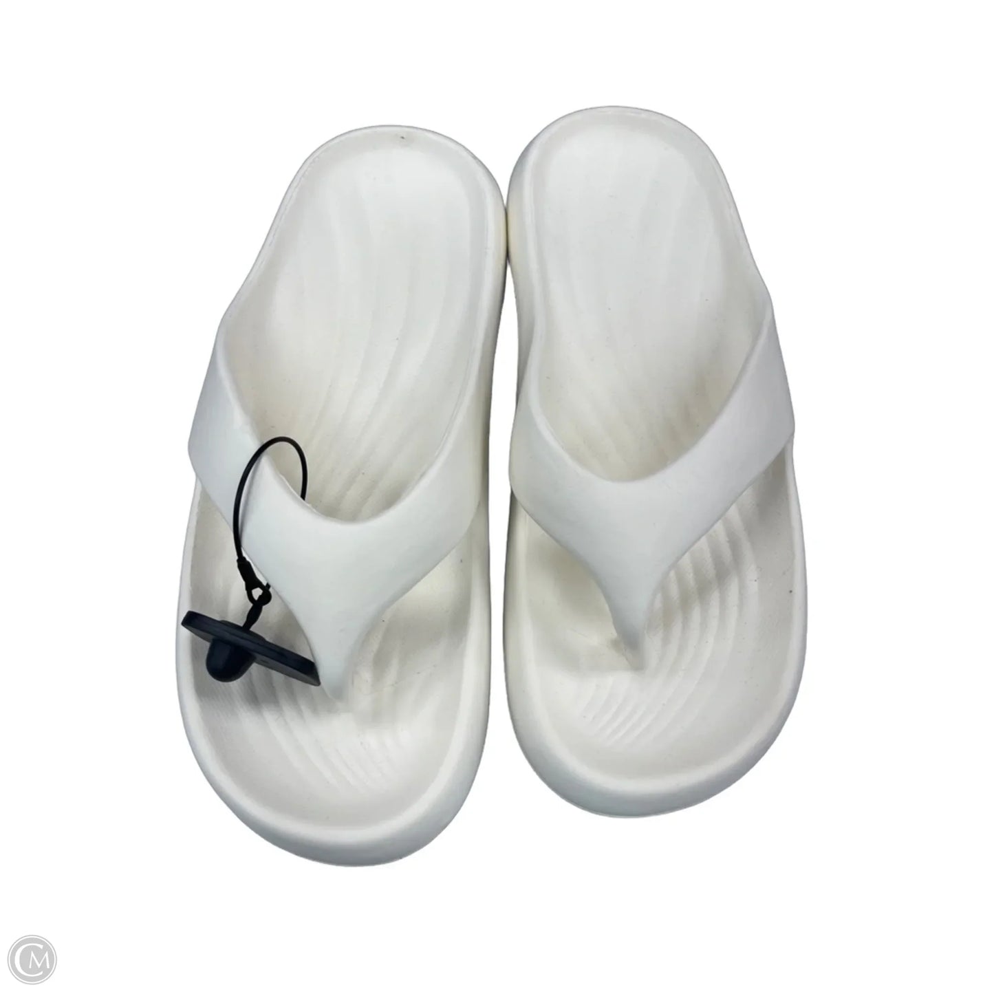 Sandals Flip Flops By Cme In White, Size: 11