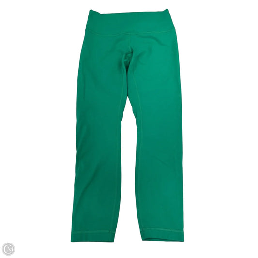 Athletic Shorts By Lululemon In Green, Size: 8
