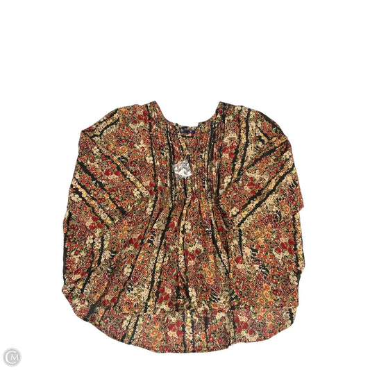 Top Long Sleeve By Robbie Bee In Floral Print, Size: 3x