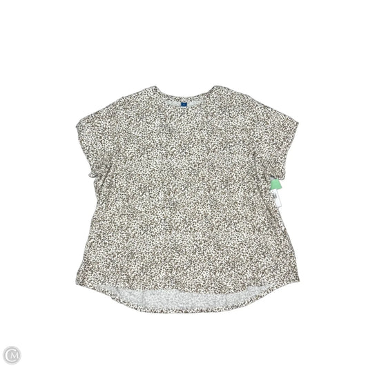 Top Short Sleeve By Old Navy In Animal Print, Size: 3x