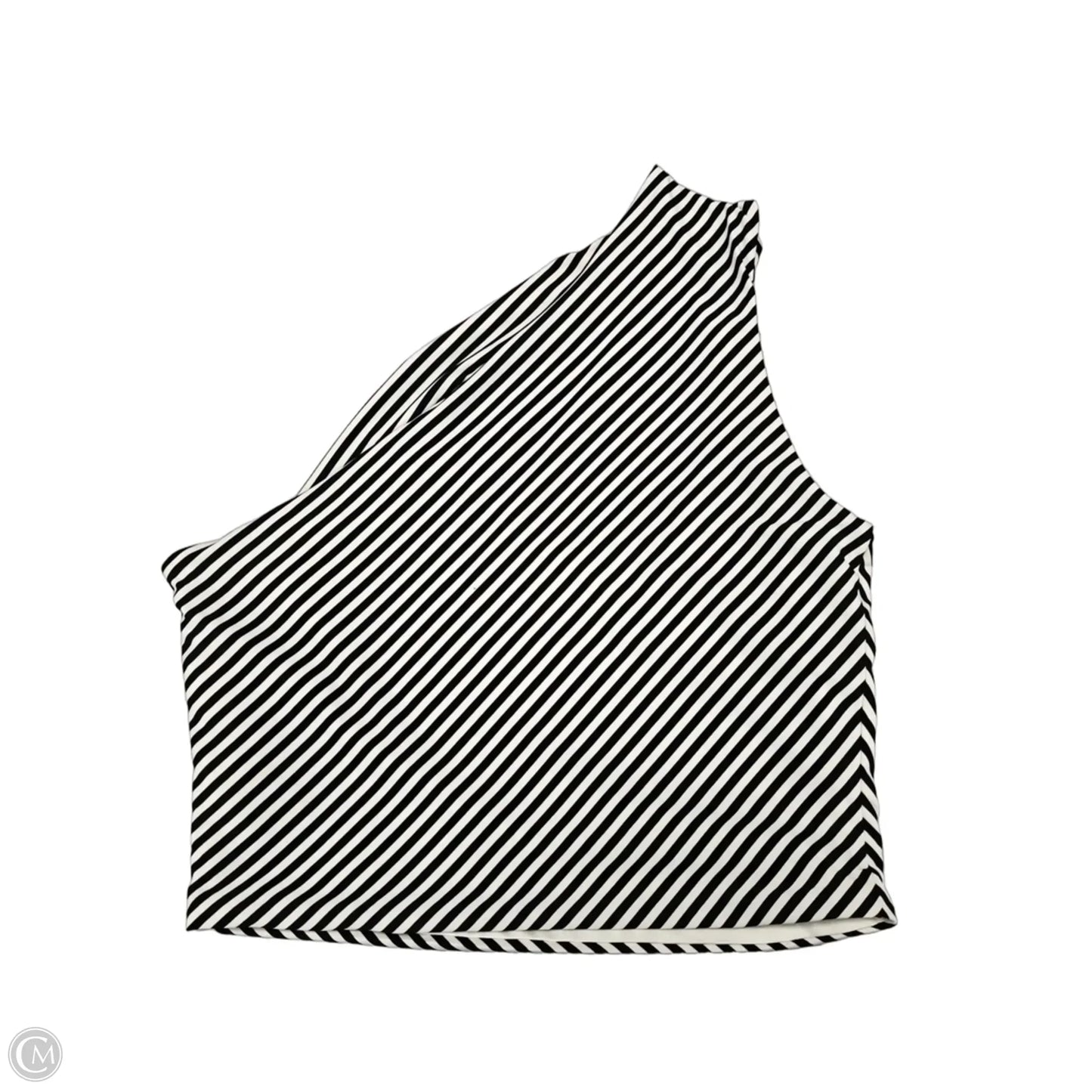 Top Sleeveless By H&m In Black & White, Size: S