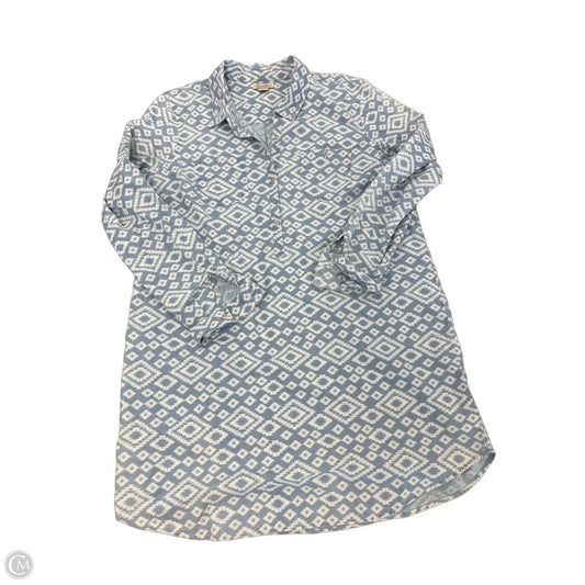 Dress Casual Short By Lucky Brand In Blue & White, Size: Xl
