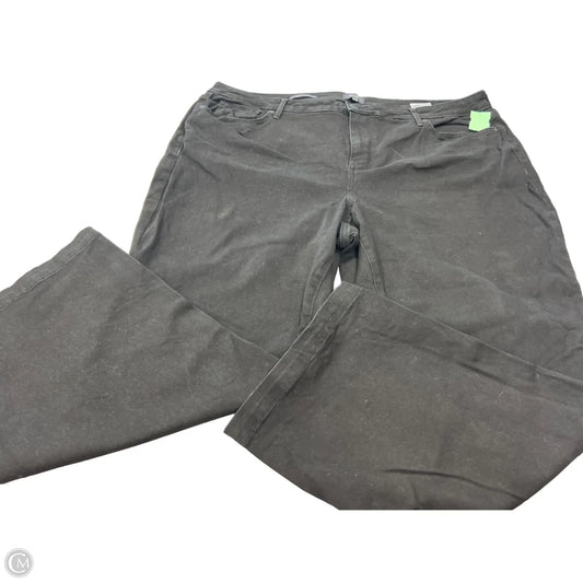 Jeans Flared By Not Your Daughters Jeans In Black Denim, Size: 22w