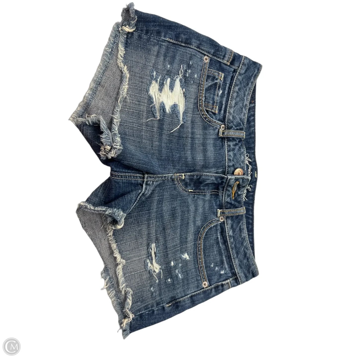 Shorts By American Eagle In Blue Denim, Size: 4