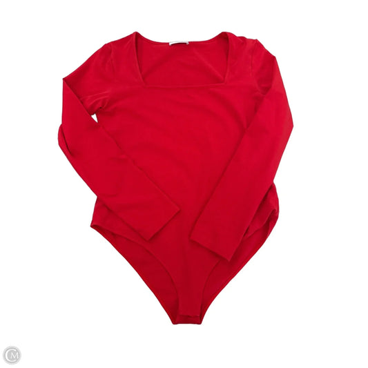 Bodysuit By Mangopop In Red, Size: Xl