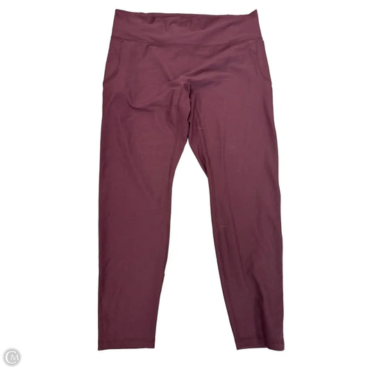Athletic Leggings By Old Navy In Purple, Size: Xxl