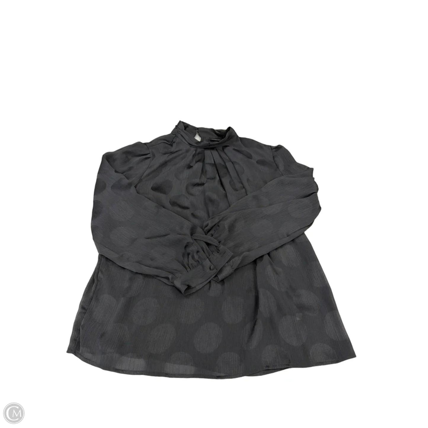 Top Long Sleeve By Who What Wear In Black, Size: L
