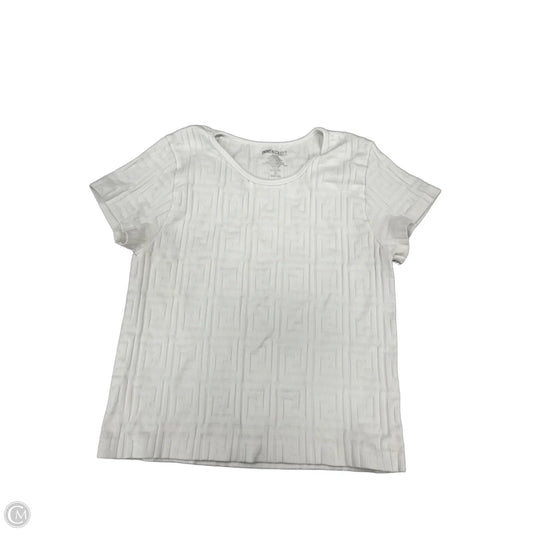 Top Short Sleeve By Cme In White, Size: Xl
