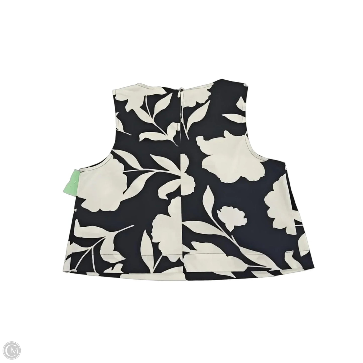 Tank Top Designer By Kate Spade In Black & White, Size: Xs