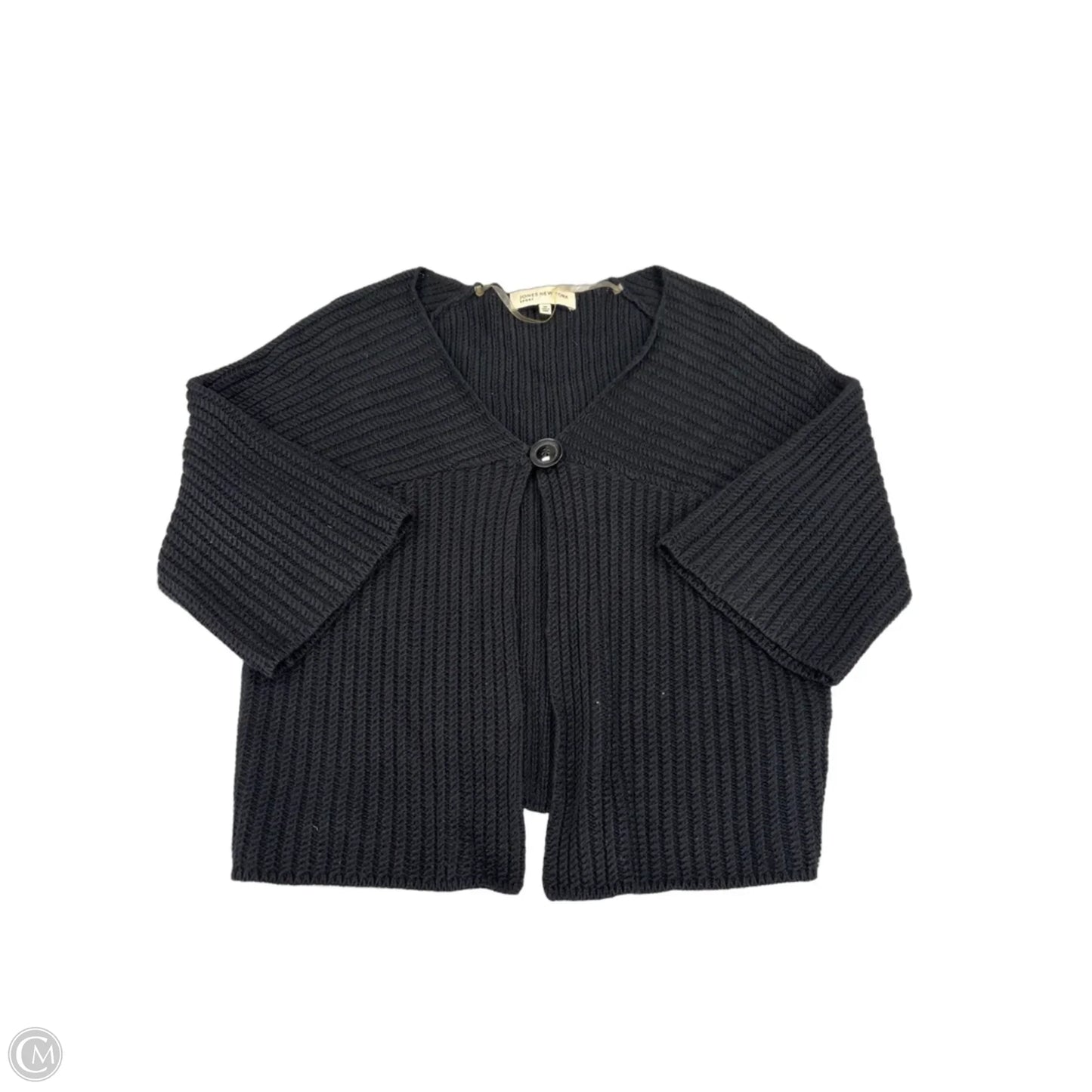 Sweater Cardigan By Jones New York In Black, Size: M