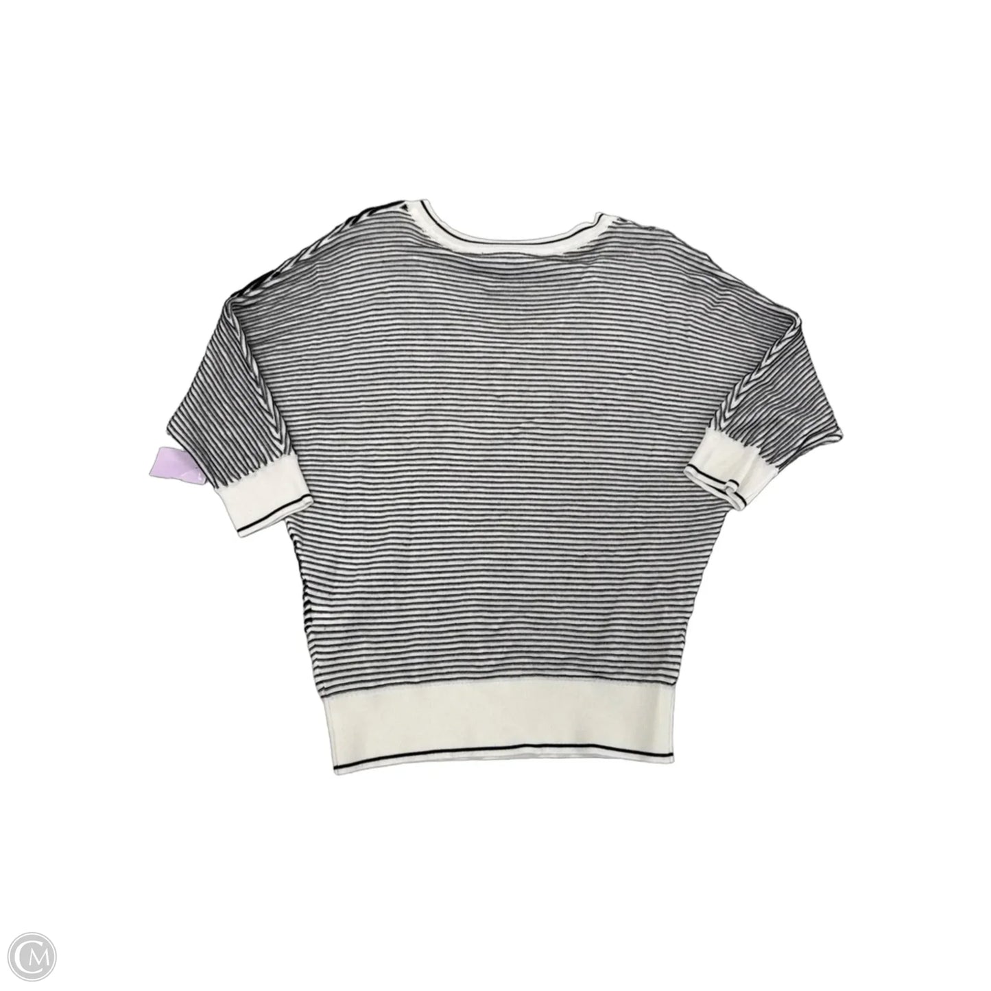 Top Short Sleeve By White House Black Market In Black & White, Size: Xs