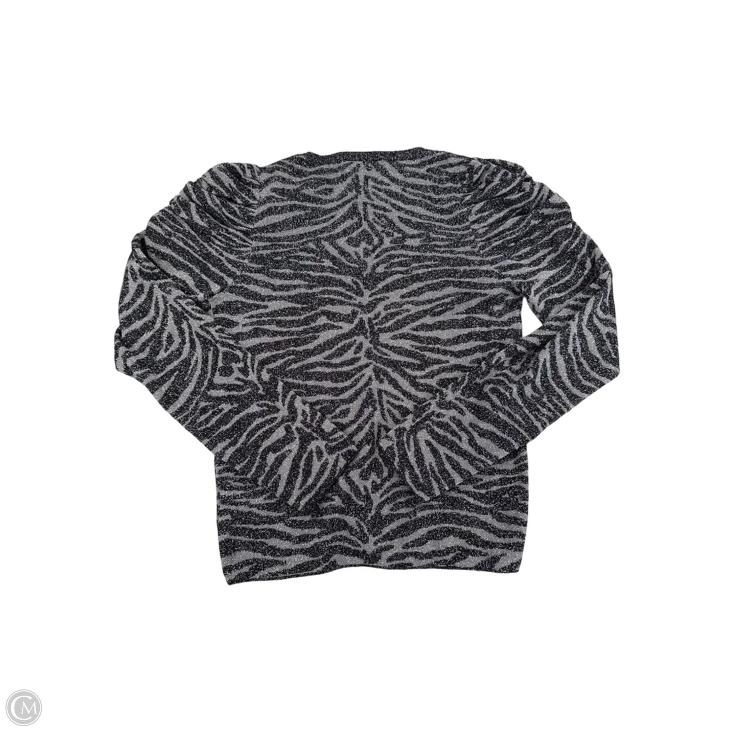 Top Long Sleeve By Express In Zebra Print, Size: M