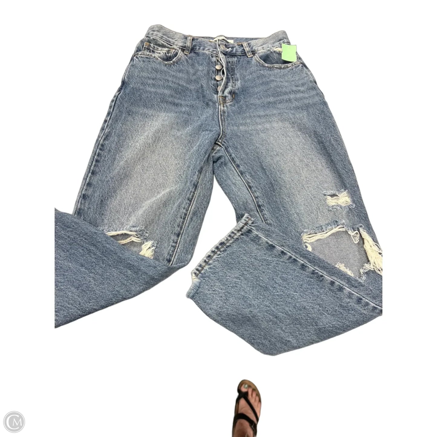 Jeans Straight By Pacsun In Blue Denim, Size: 4