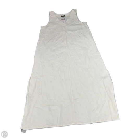 Dress Casual Midi By Dkny In White, Size: Xl