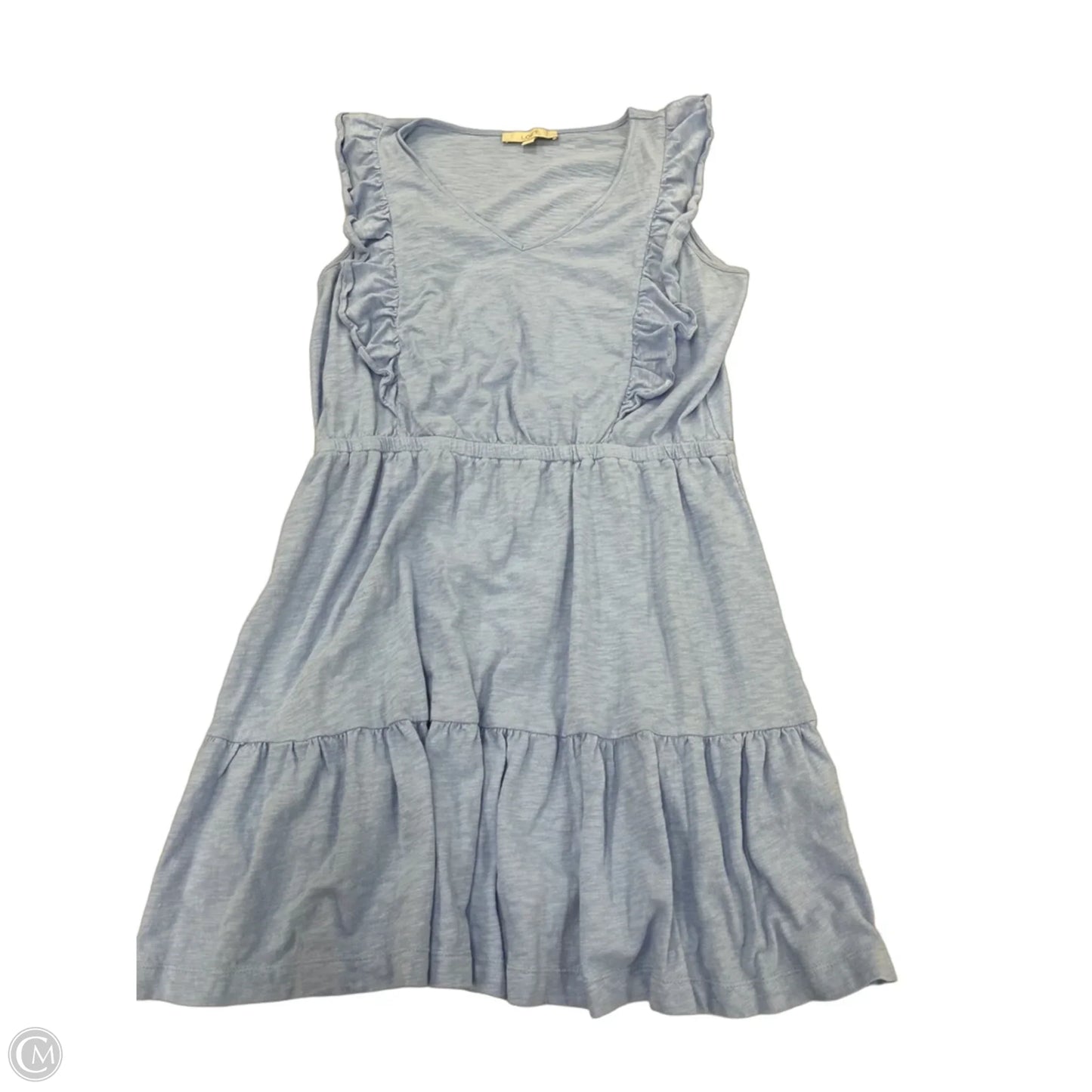 Dress Casual Midi By Loft In Blue, Size: Xl