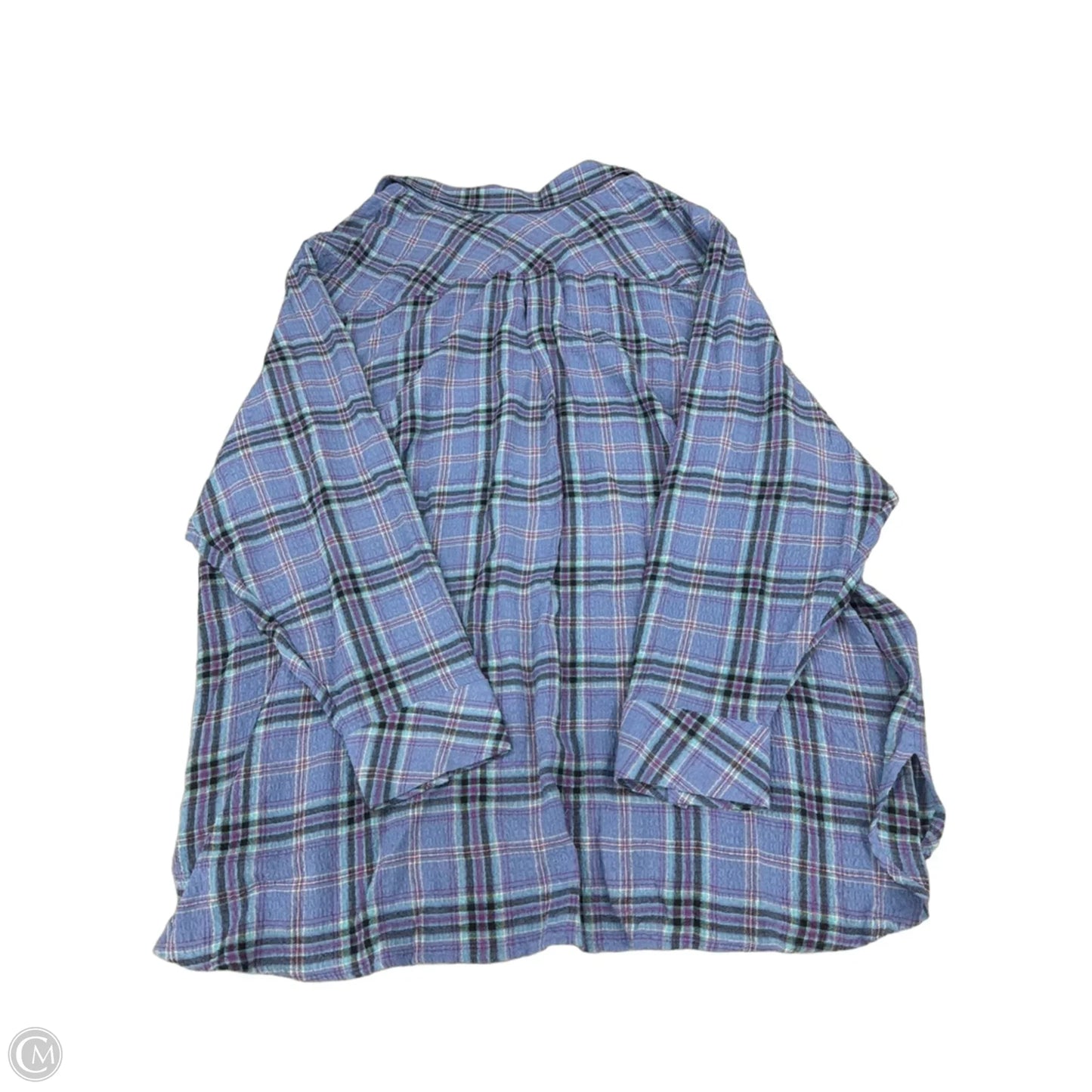 Top Long Sleeve By J. Jill In Blue & Purple, Size: 4x