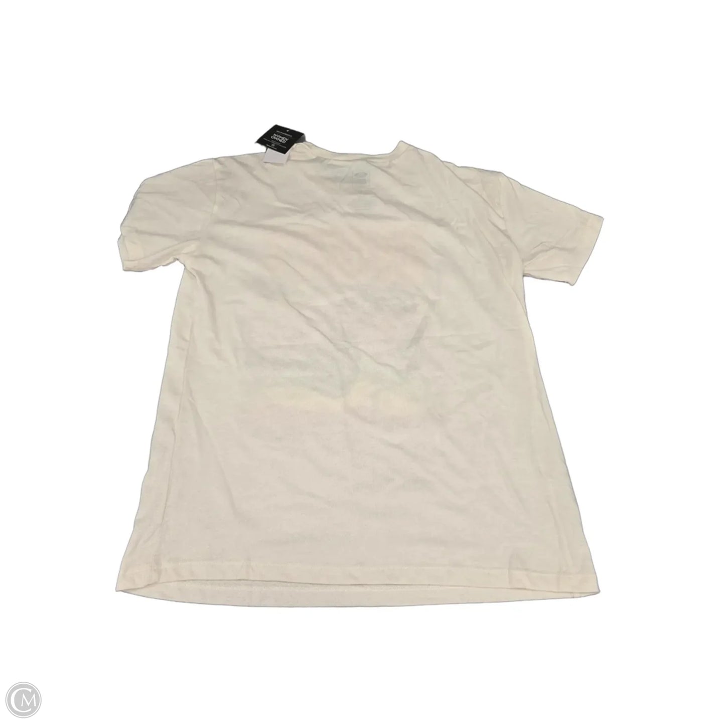 Top Short Sleeve By Cme In Cream, Size: L