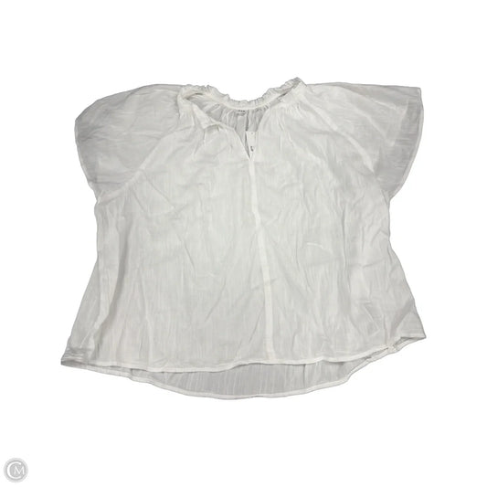 Top Short Sleeve By Gap In White, Size: Xl