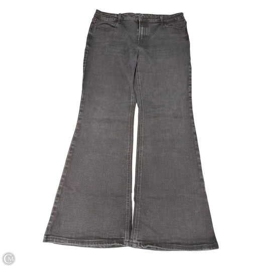 Jeans Flared By Old Navy In Black Denim, Size: 14