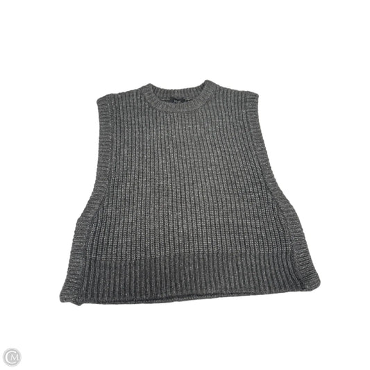 Vest Sweater By Yest In Grey, Size: S