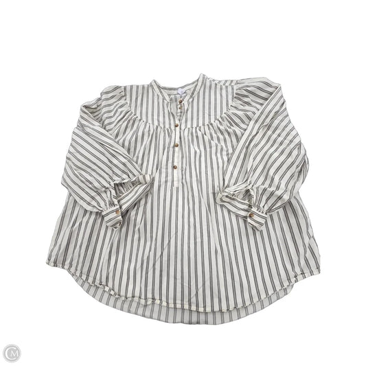 Top Long Sleeve By Old Navy In Cream, Size: 2x