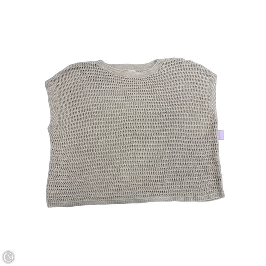 Top Short Sleeve By Max Studio In Cream, Size: 1x