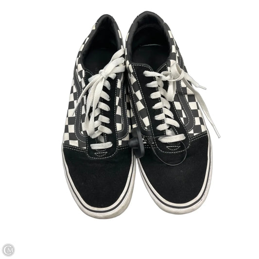Shoes Sneakers By Vans In Black & White, Size: 11