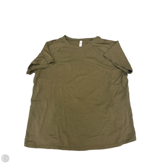 Top Short Sleeve By Cme In Green, Size: Xl