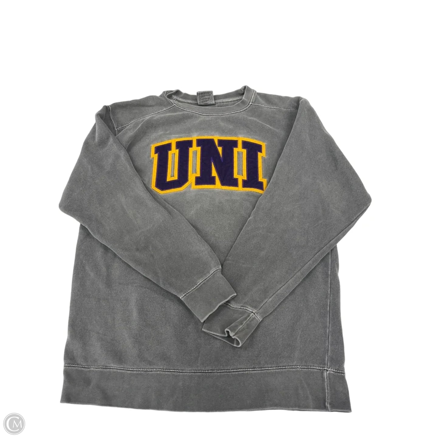 Sweatshirt Crewneck By Comfort Colors In Gold, Size: S