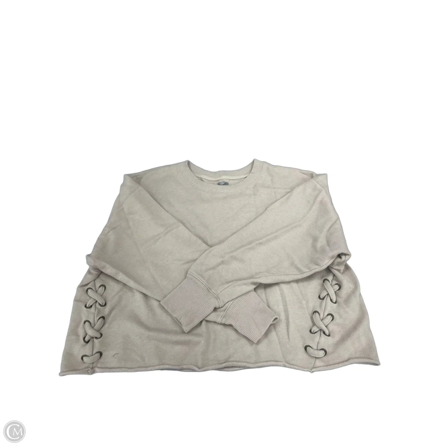 Top Long Sleeve By Aerie In Tan, Size: Xl