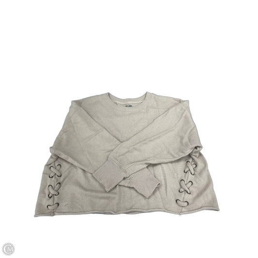 Top Long Sleeve By Aerie In Tan, Size: Xl