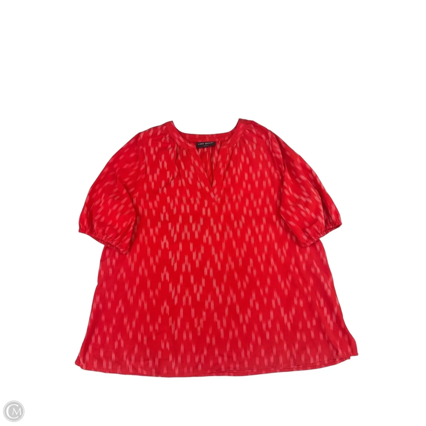 Top Short Sleeve By Lane Bryant In Red, Size: Xl