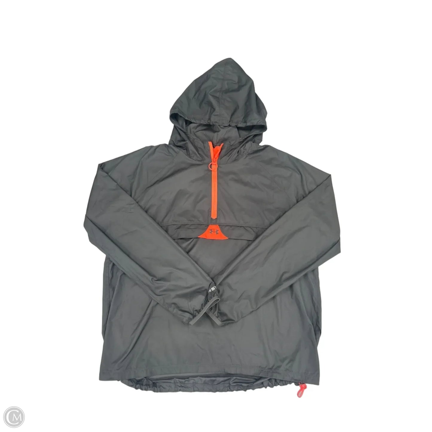 Jacket Windbreaker By Under Armour In Grey, Size: M