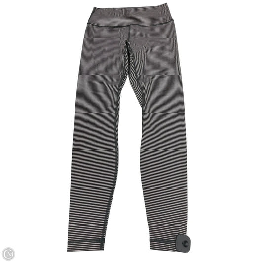Athletic Leggings By Lululemon In Black & Cream, Size: 8