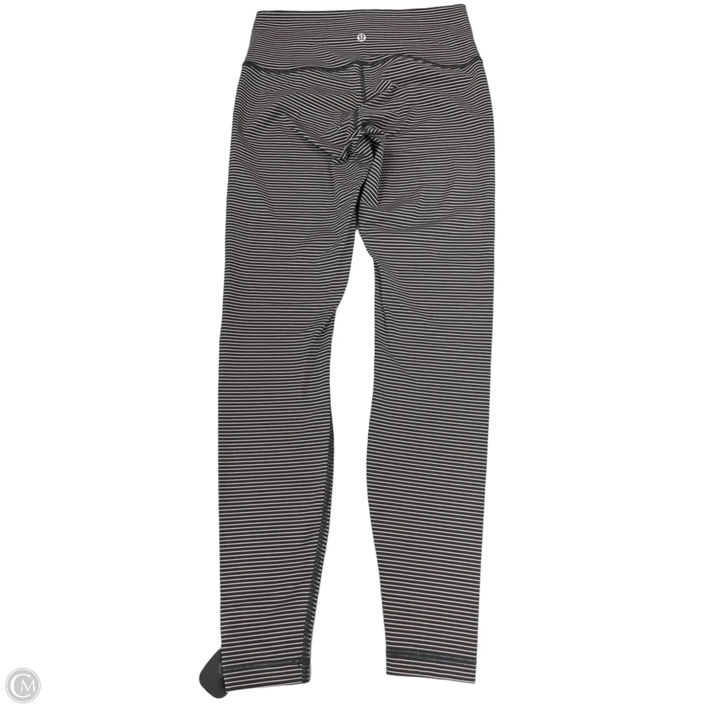 Athletic Leggings By Lululemon In Black & Cream, Size: 8