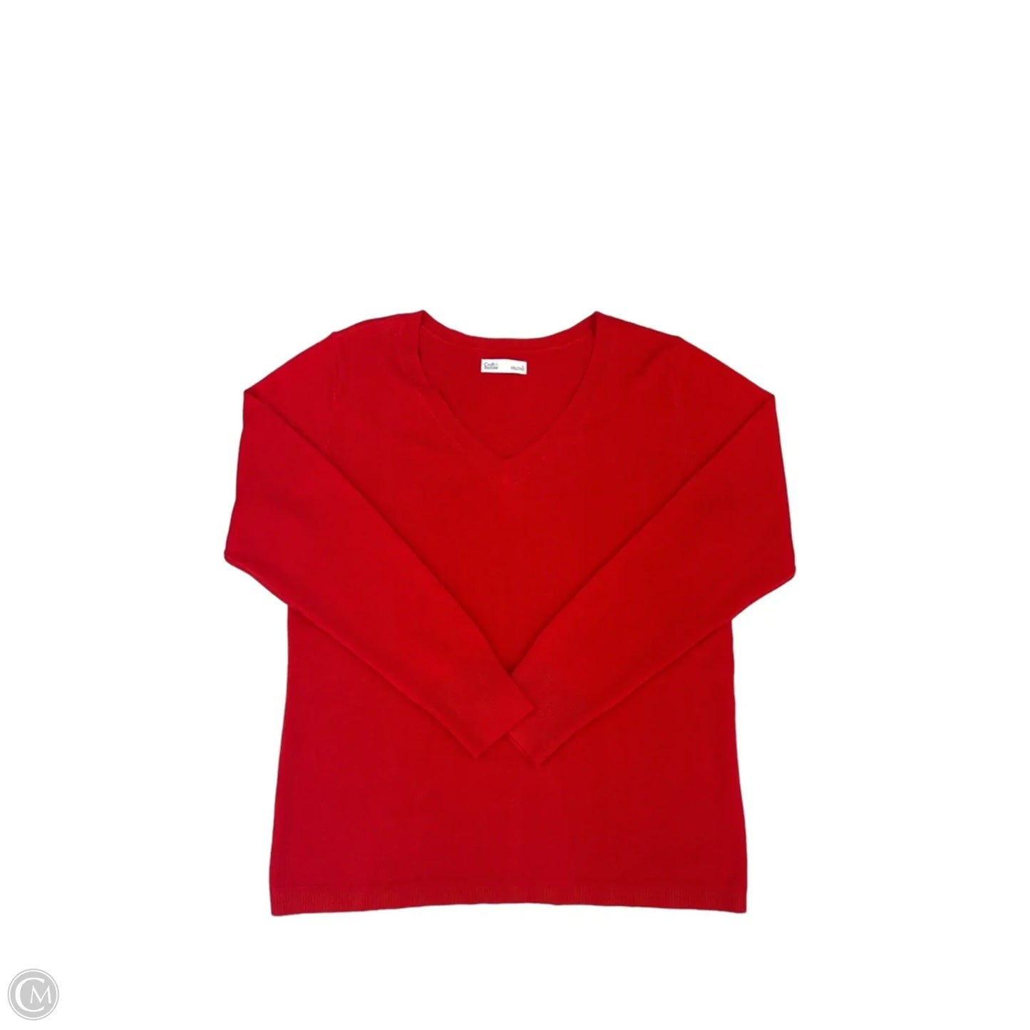 Top Long Sleeve By Croft And Barrow In Red, Size: L