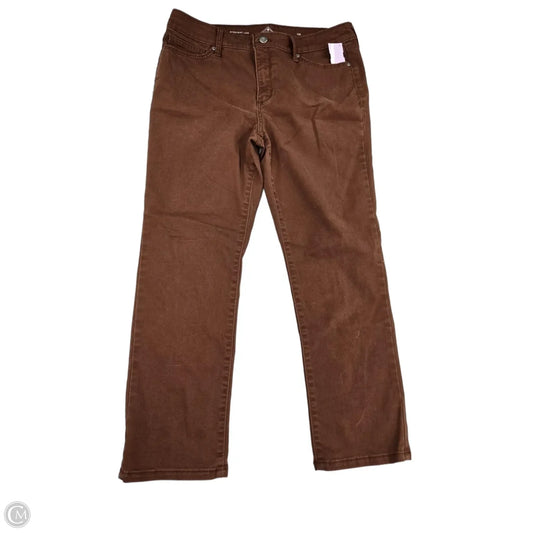 Pants Chinos & Khakis By St Johns Bay In Brown Denim, Size: 12