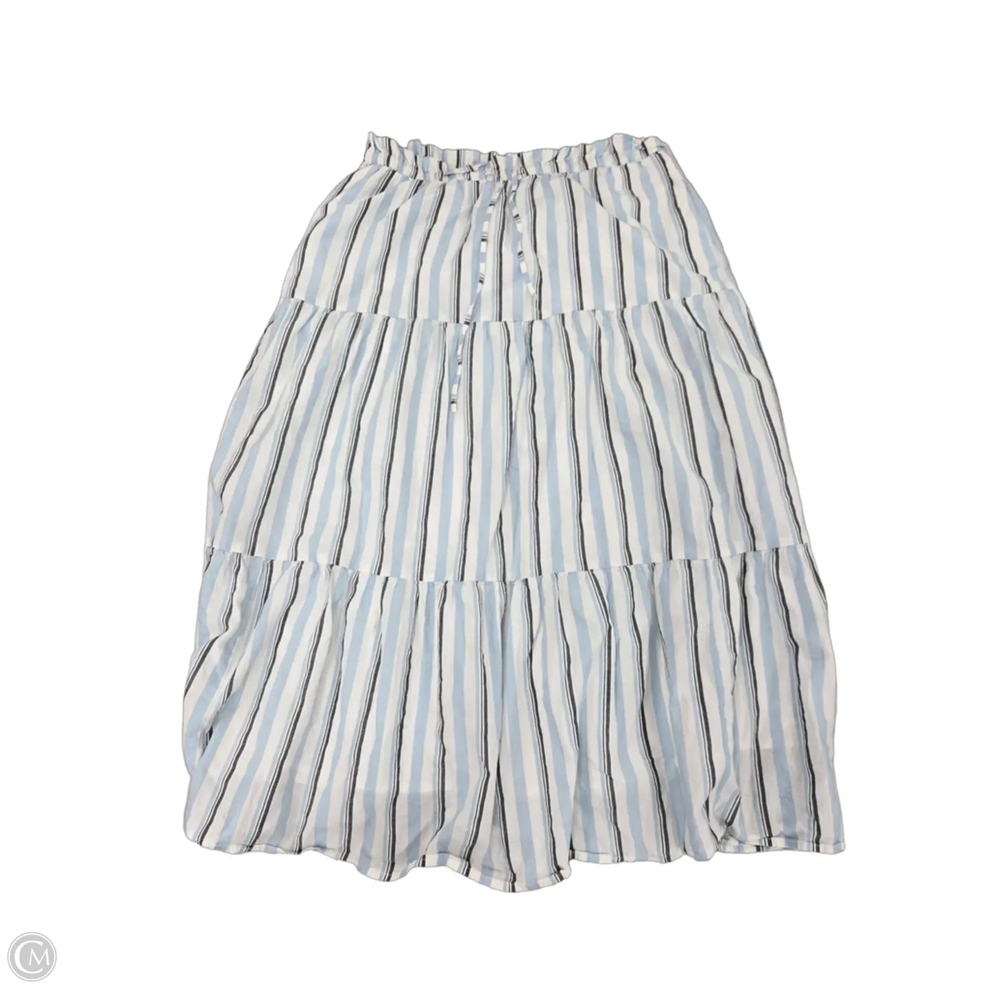 Skirt Midi By J. Crew In Blue & White, Size: M