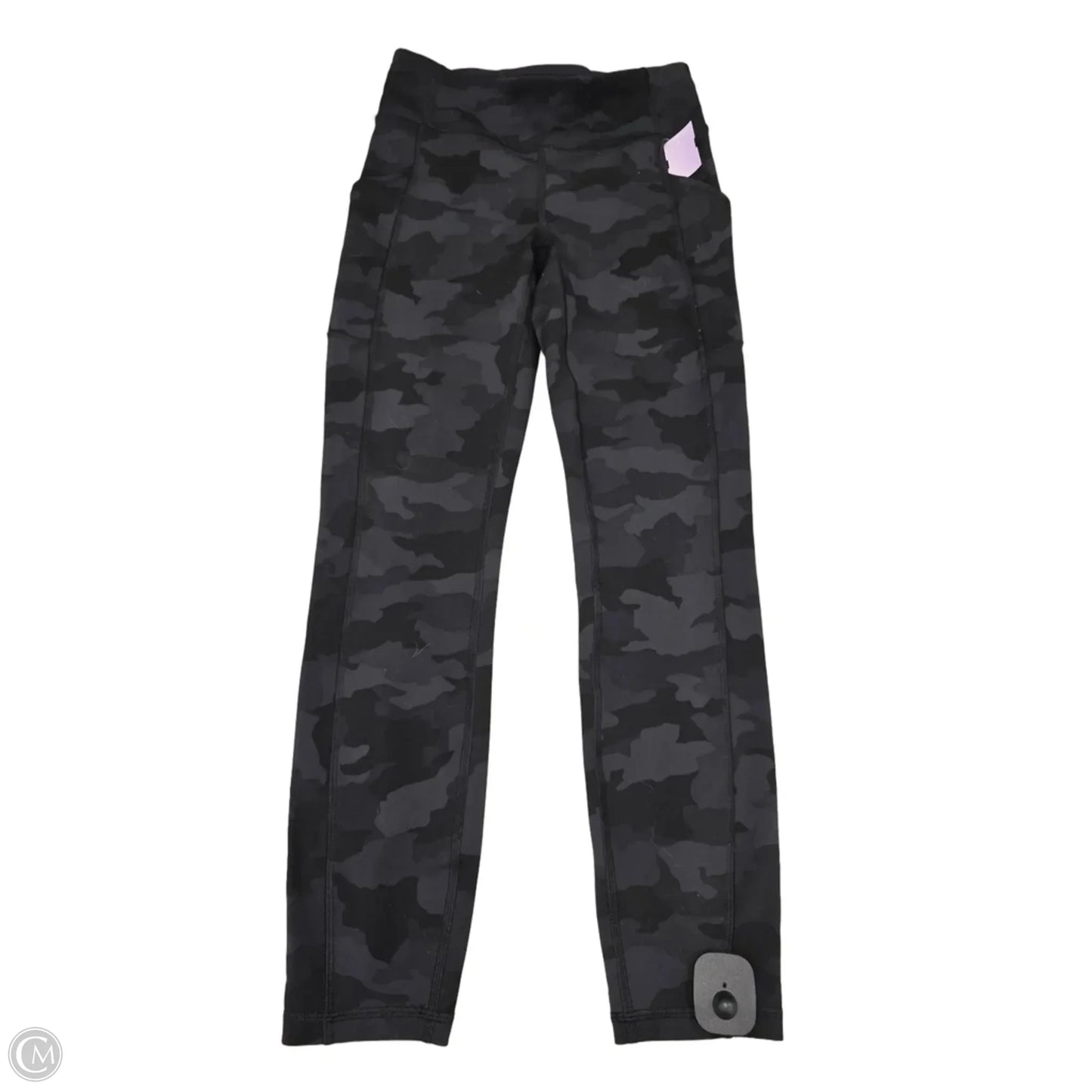 Athletic Leggings By Lululemon In Black & Grey, Size: 6