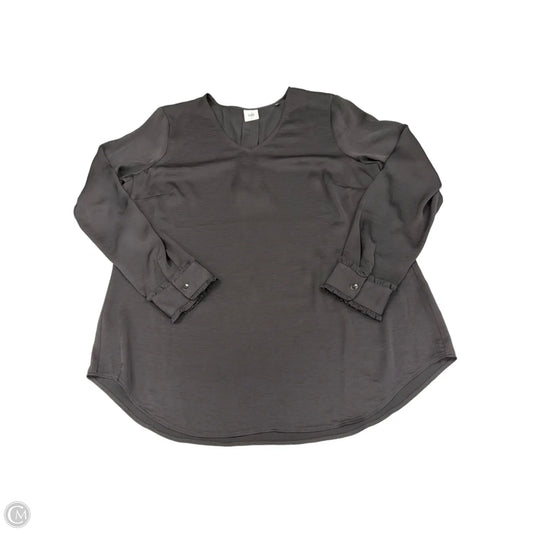 Top Long Sleeve By Cabi In Black, Size: L