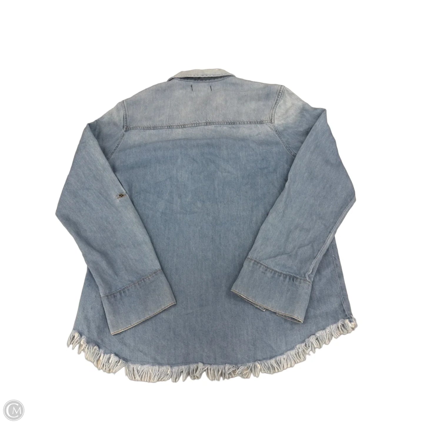 Top Long Sleeve By Dear John In Blue Denim, Size: M