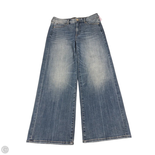 Jeans Wide Leg By White House Black Market In Blue Denim, Size: 8