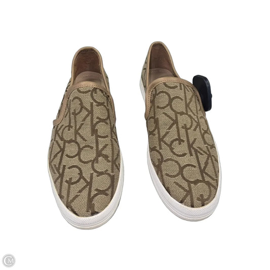 Shoes Flats By Calvin Klein In Tan, Size: 7