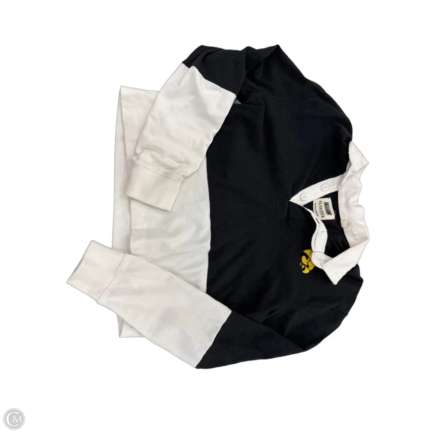 Top Long Sleeve By Cmc In Black & White, Size: Xs