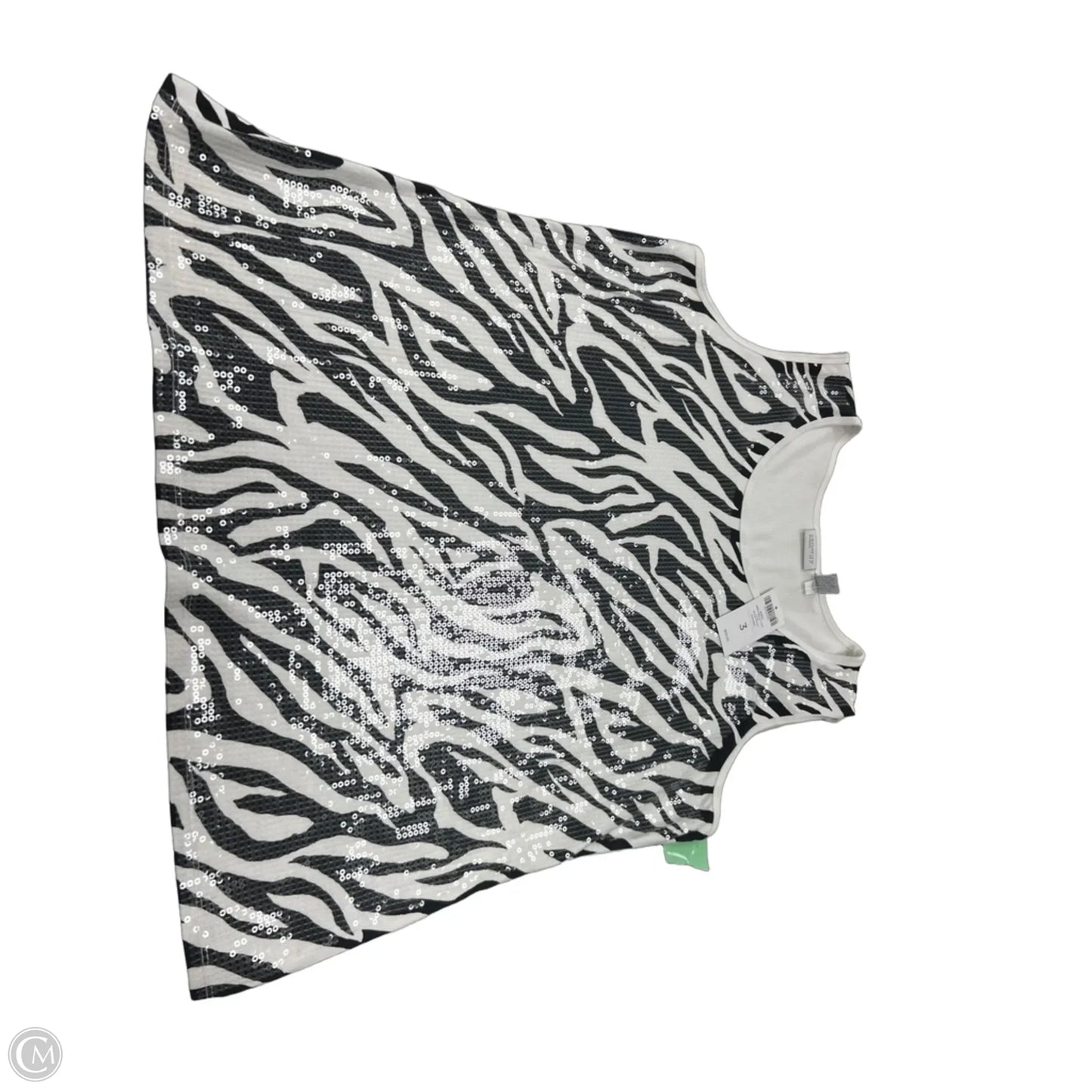 Tank Top By Zenergy By Chicos In Zebra Print, Size: Xl