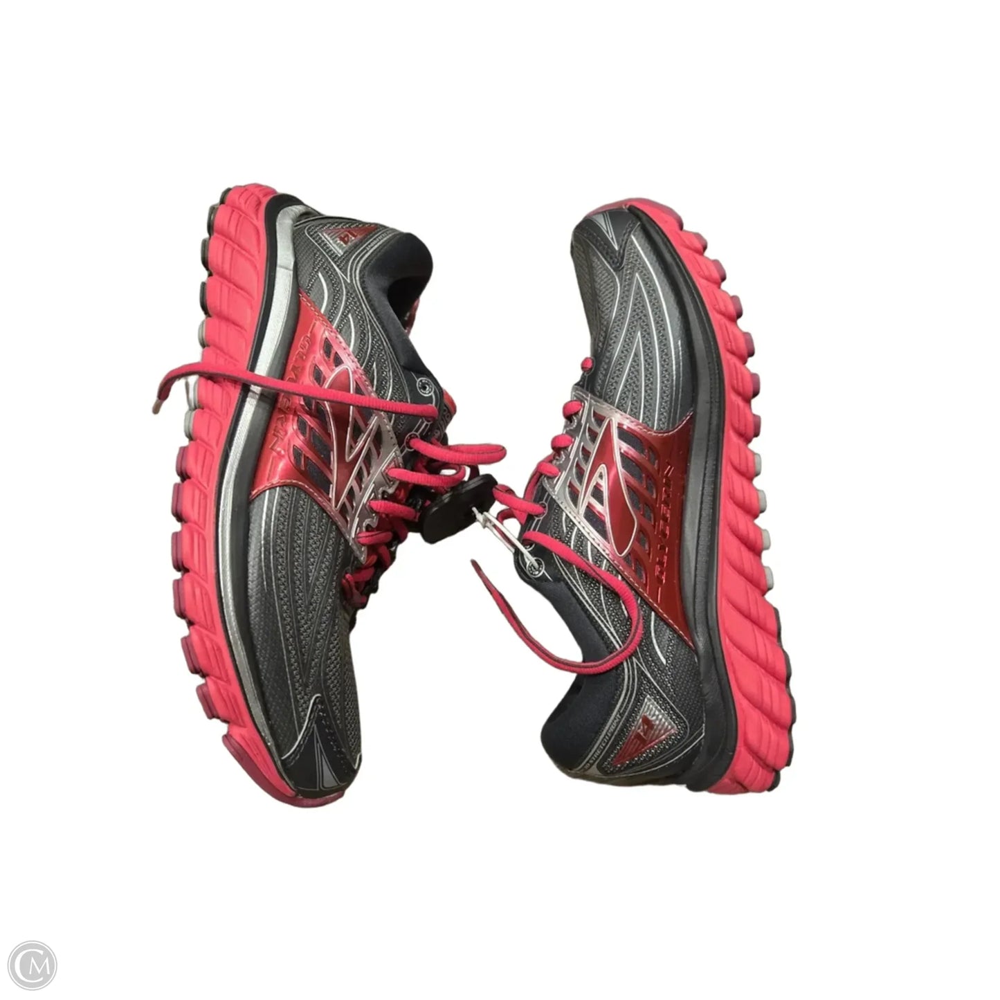 Shoes Athletic By Brooks In Grey & Pink, Size: 9.5