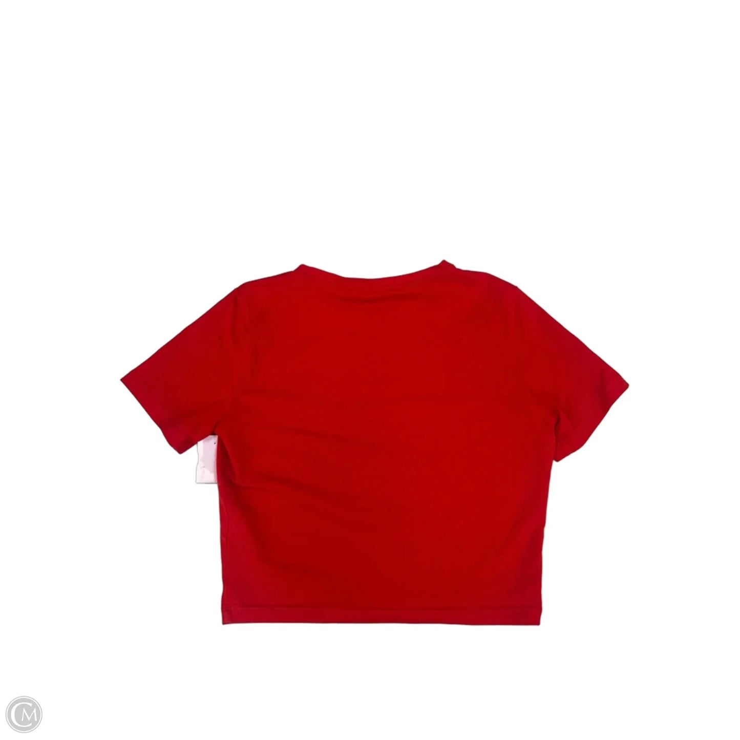 Top Short Sleeve Basic By Zara In Red, Size: M