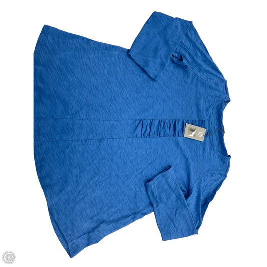 Top Long Sleeve By Habitat In Blue, Size: M