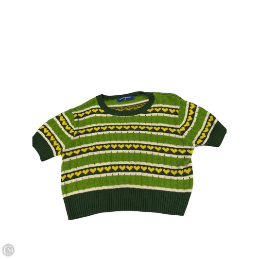 Top Short Sleeve By Cme In Green, Size: M