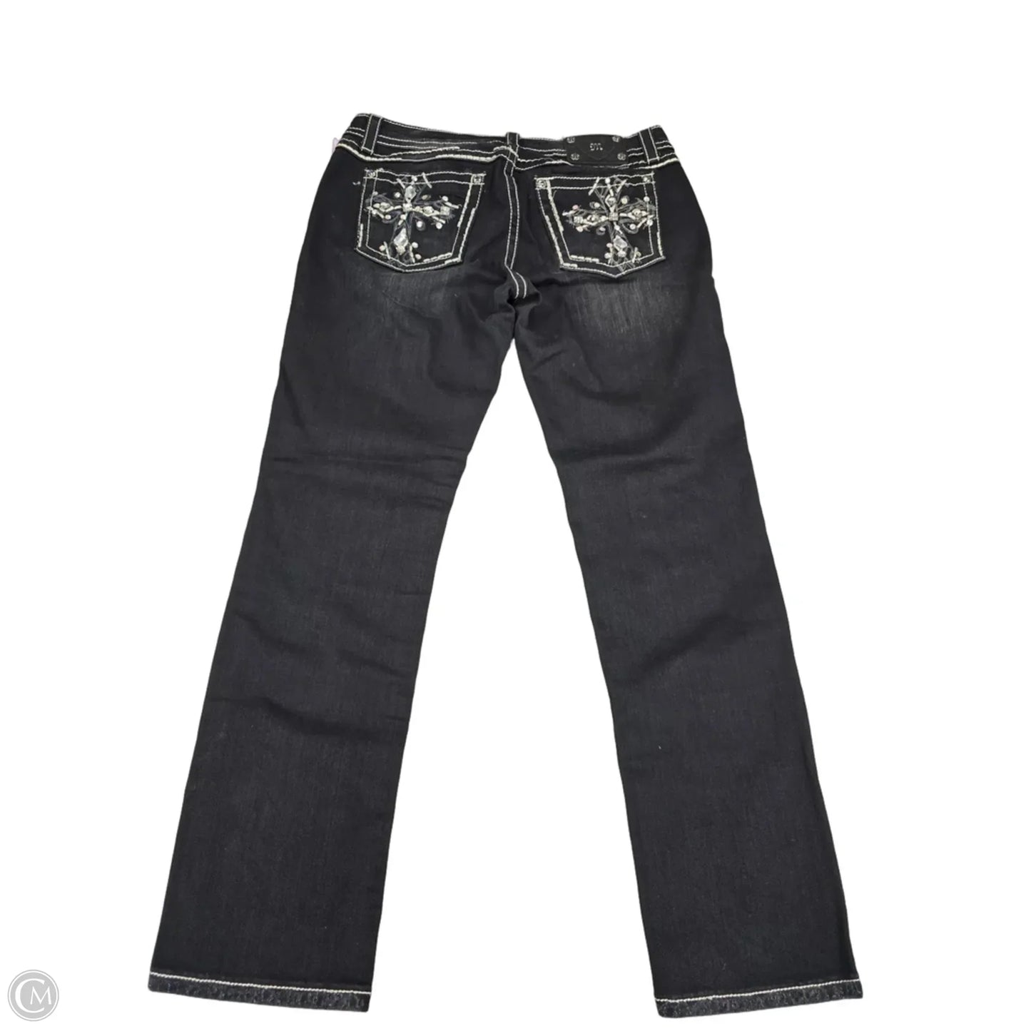 Jeans Straight By Miss Me In Black, Size: 14